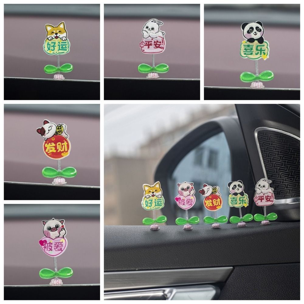 Cute Animal Car Ornament Doll Acrylic Shaking Head Ornament Car Moving Head Toy Car Accessorie
Cute Animal Car Ornament Doll Acrylic Shaking Head Ornament Car Moving Head Toy Car Accessorie