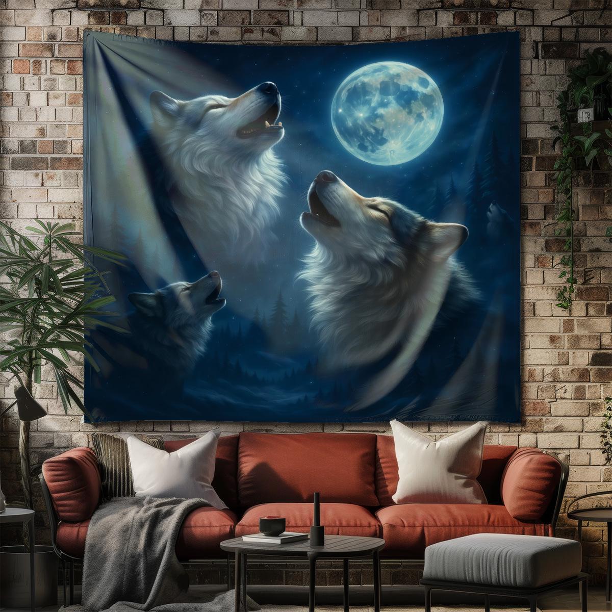 3D Wolf Pack Tapestry: Digital Print Wall Hanging for Room or Bedside Decor 70x100
3D Wolf Pack Tapestry: Digital Print Wall Hanging for Room or Bedside Decor 70x100