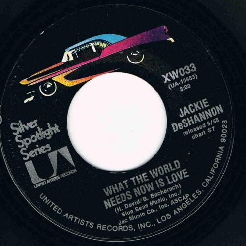 7-дюймовая пластинка JACKIE DESHANNON - What The World Needs Now Is Love XW033 United Artists 1973 США Поп Б/У
7-дюймовая пластинка JACKIE DESHANNON - What The World Needs Now Is Love XW033 United Artists 1973 США Поп Б/У