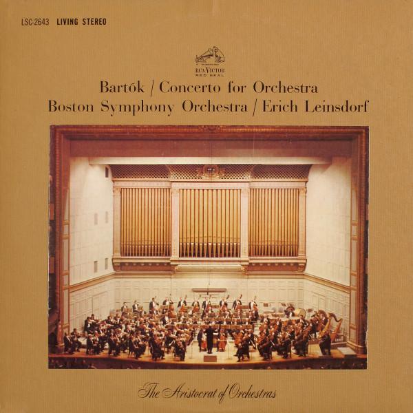 LP Record BÉLA BARTÓK / BOSTON SYMPHONY ORCHE - Concerto For Orchestra LSC2643 RCA Victor Red 1963 US Classical Used
LP Record BÉLA BARTÓK / BOSTON SYMPHONY ORCHE - Concerto For Orchestra LSC2643 RCA Victor Red 1963 US Classical Used