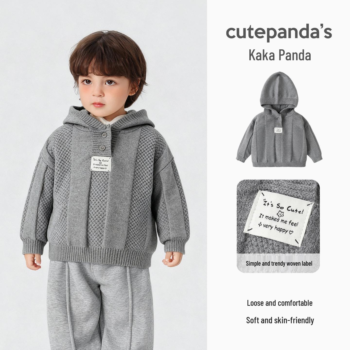 Kaka Panda Kids Hooded Sweater: Boys & Girls Winter Warm Top for Baby & Toddler. 120 cm
Kaka Panda Kids Hooded Sweater: Boys & Girls Winter Warm Top for Baby & Toddler. 120 cm