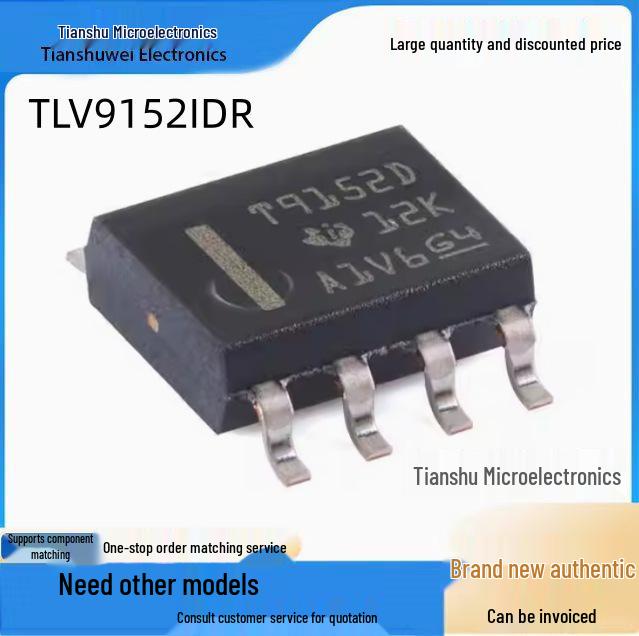 TLV9152IDR: Dual-Channel, 16V, 4.5MHz Low-Power Operational Amplifier, SOIC-8
TLV9152IDR: Dual-Channel, 16V, 4.5MHz Low-Power Operational Amplifier, SOIC-8