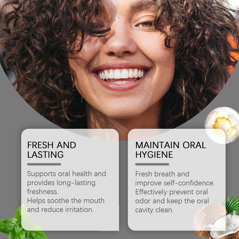 Coconut Mint Oil Mouthwash Alcohol-Free Care Tool Whitening Dropshipping Scraper Teeth Fresh Health Oral Breath
Coconut Mint Oil Mouthwash Alcohol-Free Care Tool Whitening Dropshipping Scraper Teeth Fresh Health Oral Breath