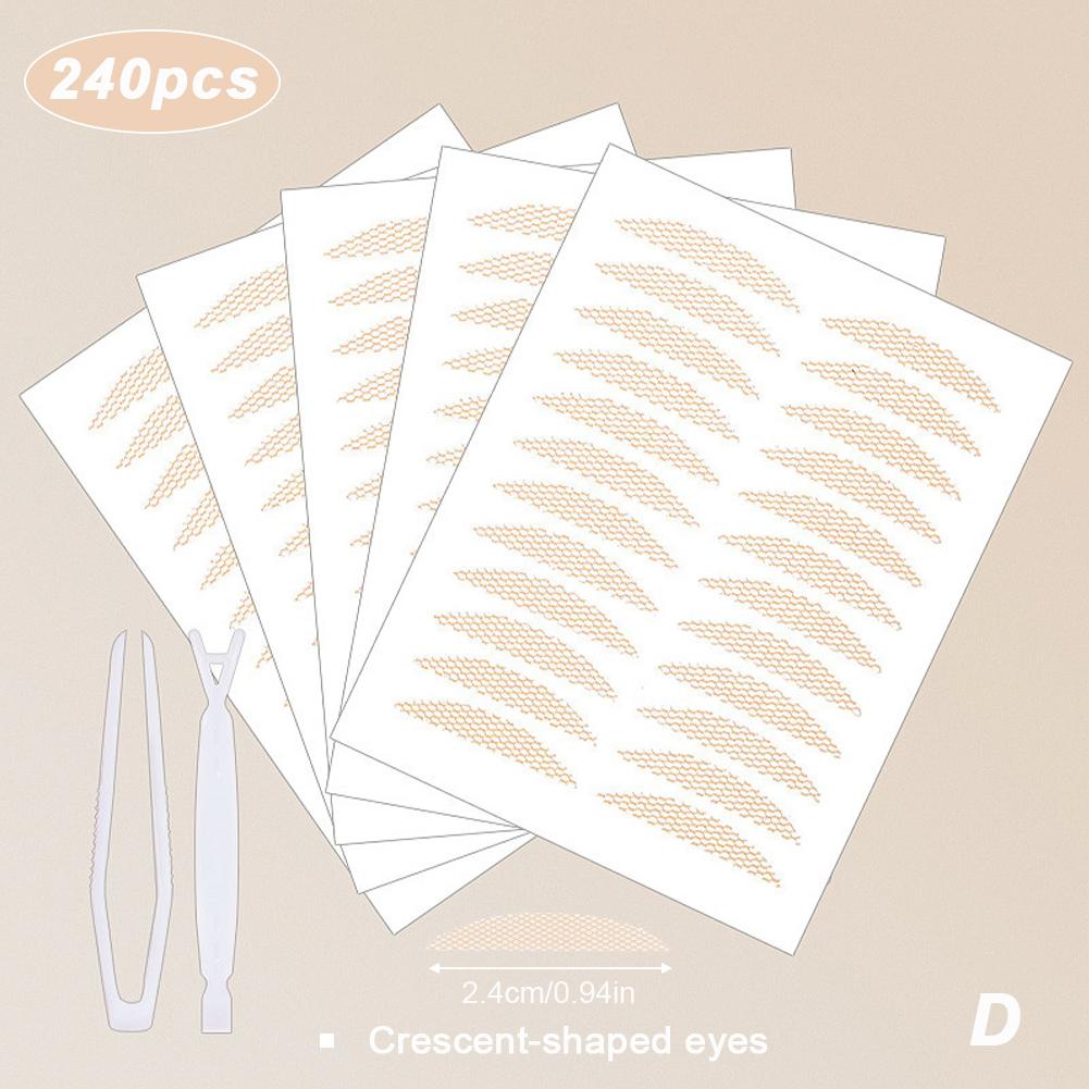 240 шт. Двусторонний скотч для век кружевной, натуральный, прозрачный, бежевый, самоклеящийся, для естественного макияжа глаз, с инструментом D
240 шт. Двусторонний скотч для век кружевной, натуральный, прозрачный, бежевый, самоклеящийся, для естественного макияжа глаз, с инструментом D