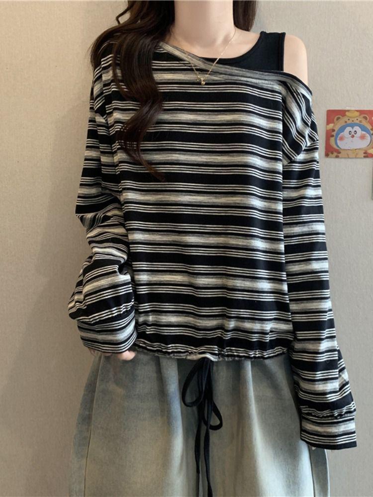 2025 Summer Women s Striped Off-Shoulder Long-Sleeve T-Shirt - Versatile, Simple, Slimming Top for Commute XL (125-140 jin)
2025 Summer Women s Striped Off-Shoulder Long-Sleeve T-Shirt - Versatile, Simple, Slimming Top for Commute XL (125-140 jin)