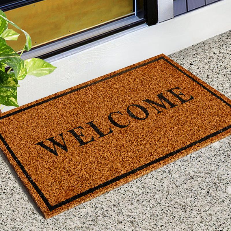 Entrance Doormat Indoor Outdoor PVC Antiwear Non Slip Waterproof Bathroom Carpet Faux Coconut Fiber Rugs Front Door Floor Mats 40x60cm
Entrance Doormat Indoor Outdoor PVC Antiwear Non Slip Waterproof Bathroom Carpet Faux Coconut Fiber Rugs Front Door Floor Mats 40x60cm