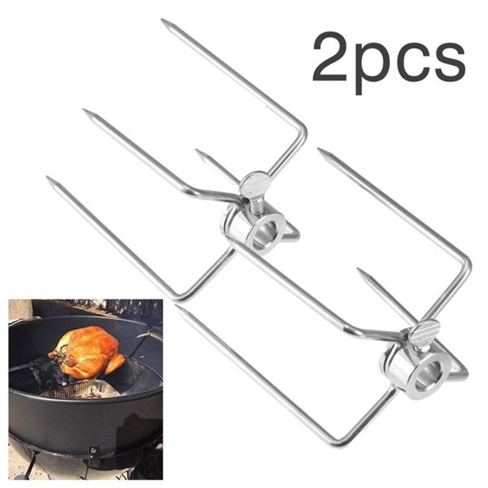Steel Barbecue Accessories Rotisserie BBQ Tool Spit Forks Chicken Grill BBQ Forks Meat Fork серебряный
Steel Barbecue Accessories Rotisserie BBQ Tool Spit Forks Chicken Grill BBQ Forks Meat Fork серебряный