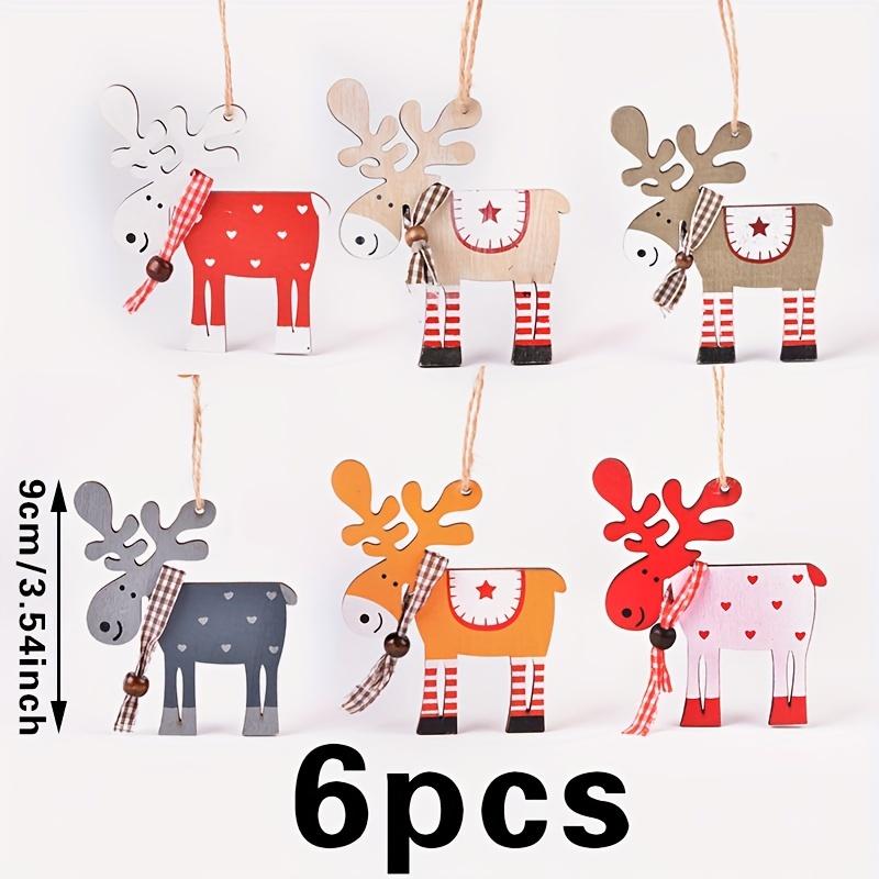 6 шт. Деревянные украшения в виде оленей для рождественской елки, праздничные украшения, не требующие питания 6pcs
6 шт. Деревянные украшения в виде оленей для рождественской елки, праздничные украшения, не требующие питания 6pcs
