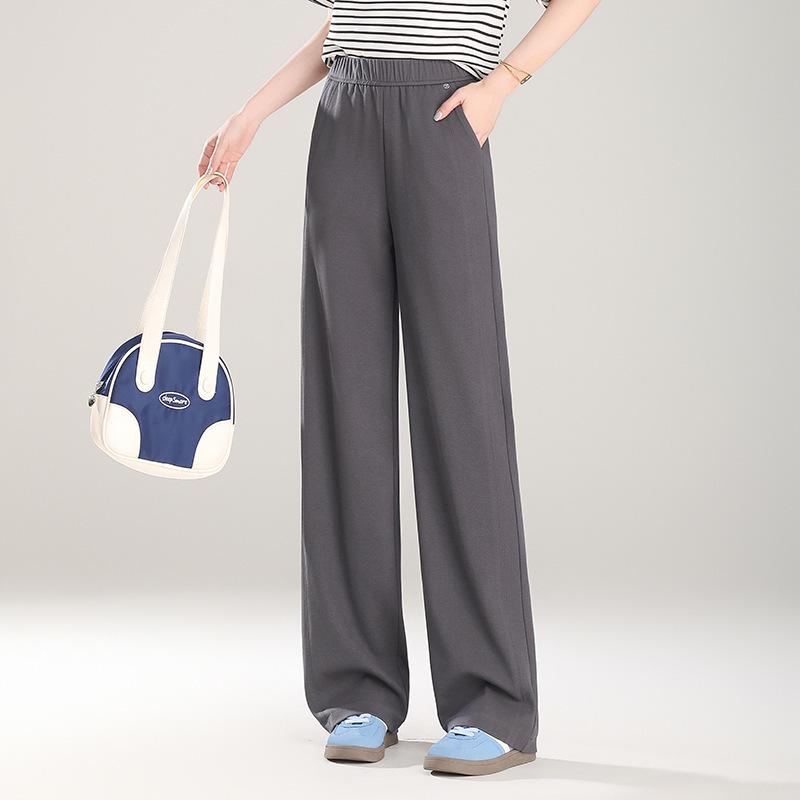 Женские эластичные брюки прямого кроя с высокой посадкой на весну 2025 года - Модные, Универсальные, Дизайн с широкими штанинами 28 серый
Женские эластичные брюки прямого кроя с высокой посадкой на весну 2025 года - Модные, Универсальные, Дизайн с широкими штанинами 28 серый