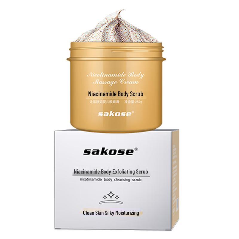 Sakose Niacinamide Body Scrub
Sakose Niacinamide Body Scrub