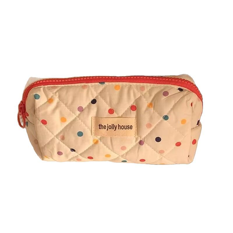 Korean Style Cute Polka Dot Cartoon Pencil Case - Multi-functional Stationery Bag for Students Quilted Pastoral
Korean Style Cute Polka Dot Cartoon Pencil Case - Multi-functional Stationery Bag for Students Quilted Pastoral