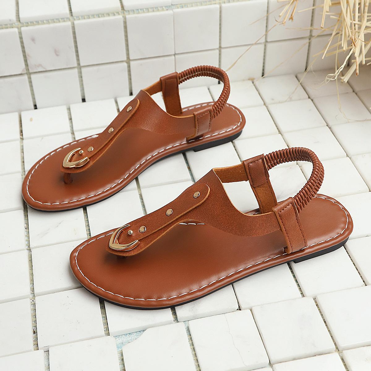 Plus-size Toe-flipback Sandals - New Beach Shoes 43 коричневий
Plus-size Toe-flipback Sandals - New Beach Shoes 43 коричневий