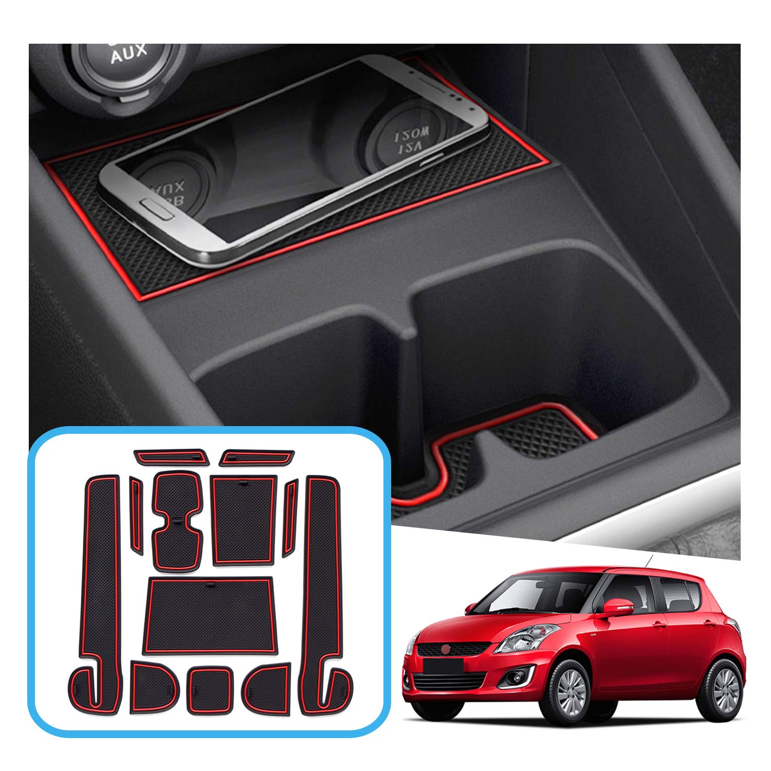 ruiya Индивидуальный резиновый коврик в салон для Suzuki Swift Sport ZC33S Новый Swift Карманный Защита от царапин Шум Индивидуальные детали 12 шт. и ZC13, Нескользящий аксессуар, Коврик,
ruiya Индивидуальный резиновый коврик в салон для Suzuki Swift Sport ZC33S Новый Swift Карманный Защита от царапин Шум Индивидуальные детали 12 шт. и ZC13, Нескользящий аксессуар, Коврик,