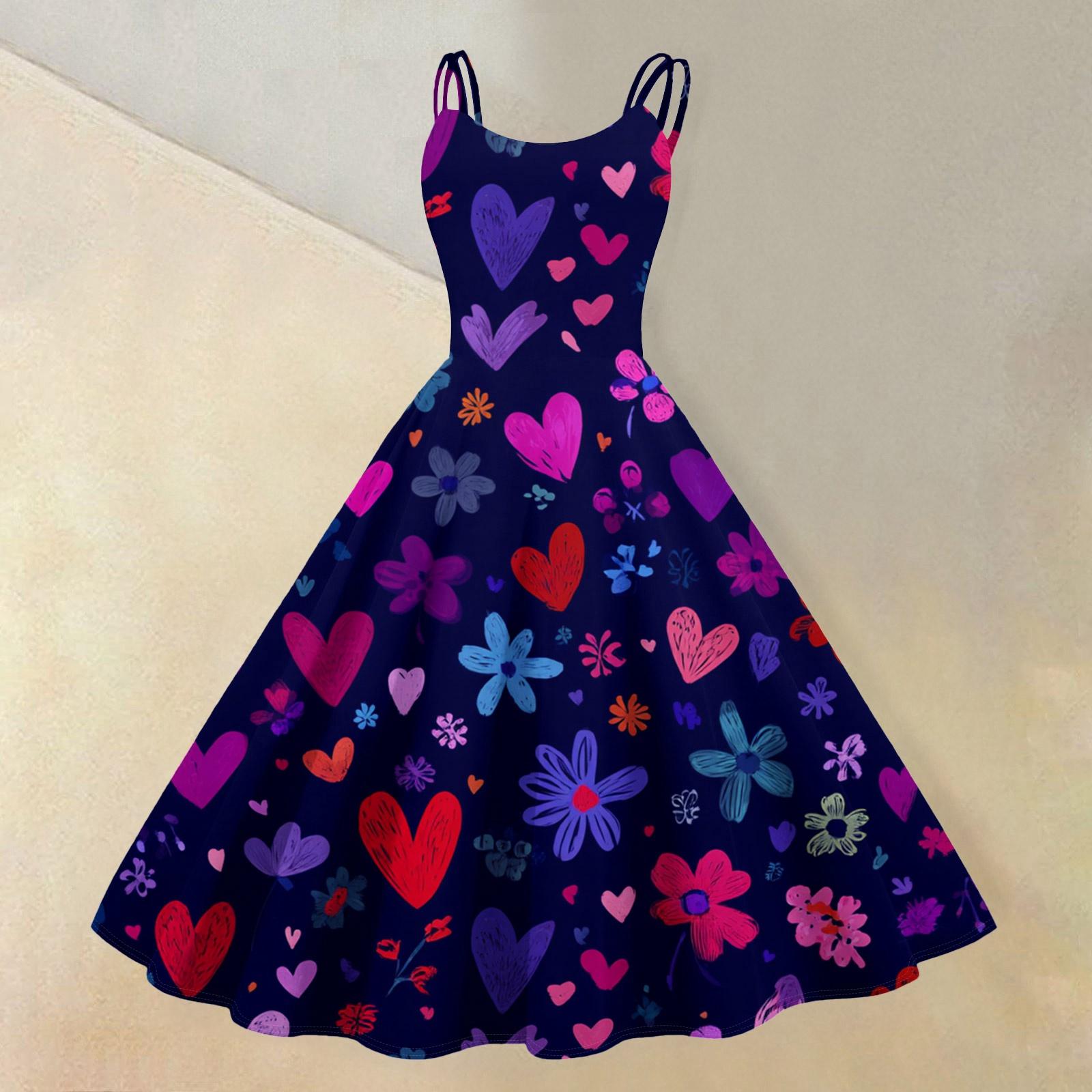 Women s Casual Fashion Valentine s Day Heart-themed Outfit: Heart-Printed Round Neck Heart Dress XXL
Women s Casual Fashion Valentine s Day Heart-themed Outfit: Heart-Printed Round Neck Heart Dress XXL