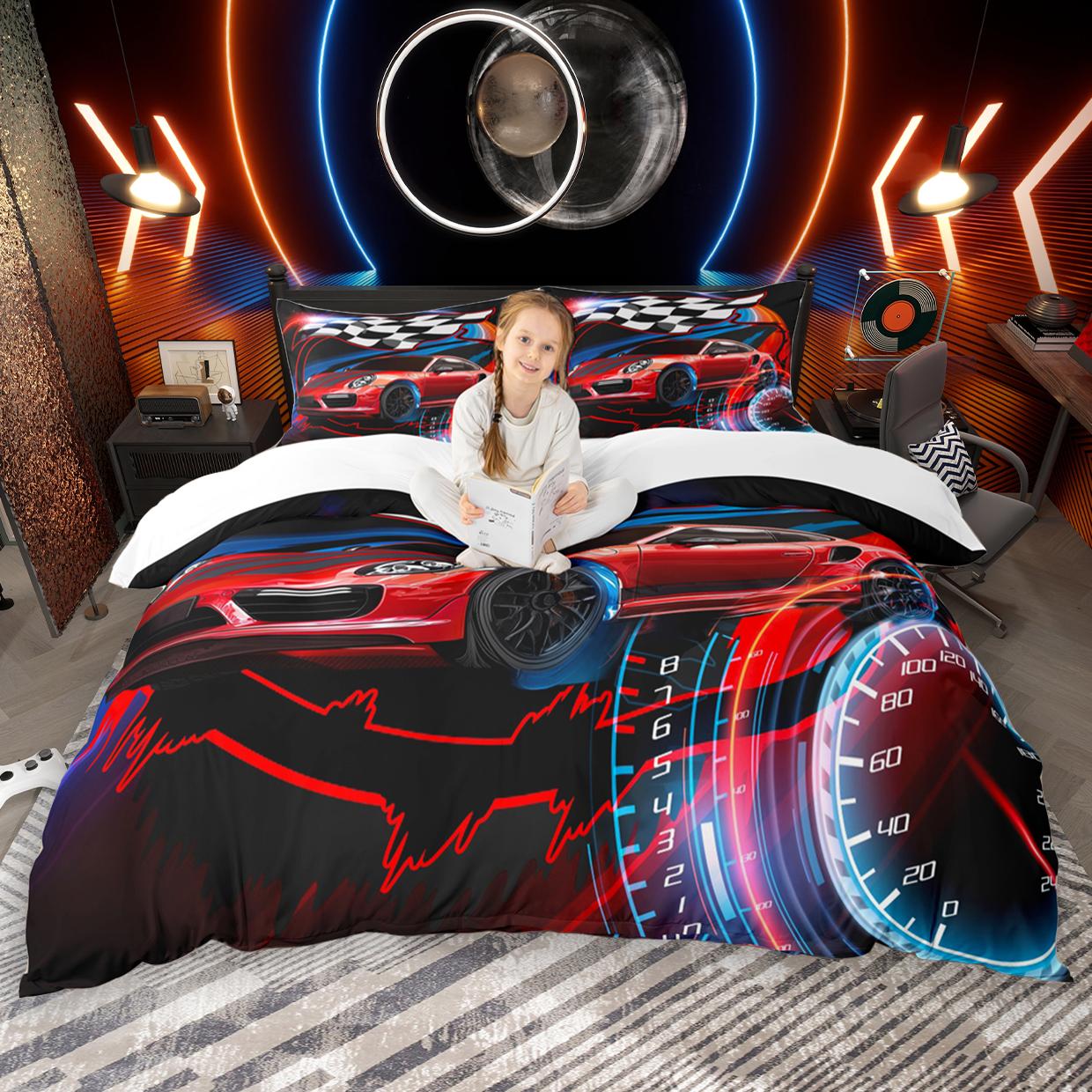 Homewish Boys Racing Car Duvet Cover Set 2Pcs/3Pcs Checkered Racing Flag Bedding Set Speed Race Sports Car Quilt Cover Set EU Single(135*200cm)3pcs
Homewish Boys Racing Car Duvet Cover Set 2Pcs/3Pcs Checkered Racing Flag Bedding Set Speed Race Sports Car Quilt Cover Set EU Single(135*200cm)3pcs