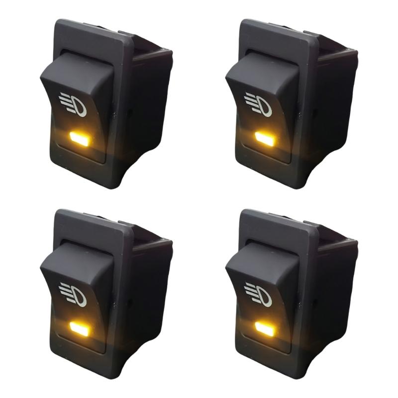 Car Fog Light Switches With LED Indicator 4 Pin 12V Fog Lamp Toggle Switches For Easy Installation And Night Visibility жёлтый
Car Fog Light Switches With LED Indicator 4 Pin 12V Fog Lamp Toggle Switches For Easy Installation And Night Visibility жёлтый