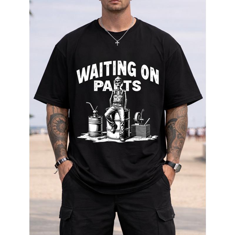 European sizes Skeleton Mechanic Waiting On Parts Graphic Mens Crewneck T-Shirt Loose Fit Fashionable And Versatile 4XL чорний
European sizes Skeleton Mechanic Waiting On Parts Graphic Mens Crewneck T-Shirt Loose Fit Fashionable And Versatile 4XL чорний
