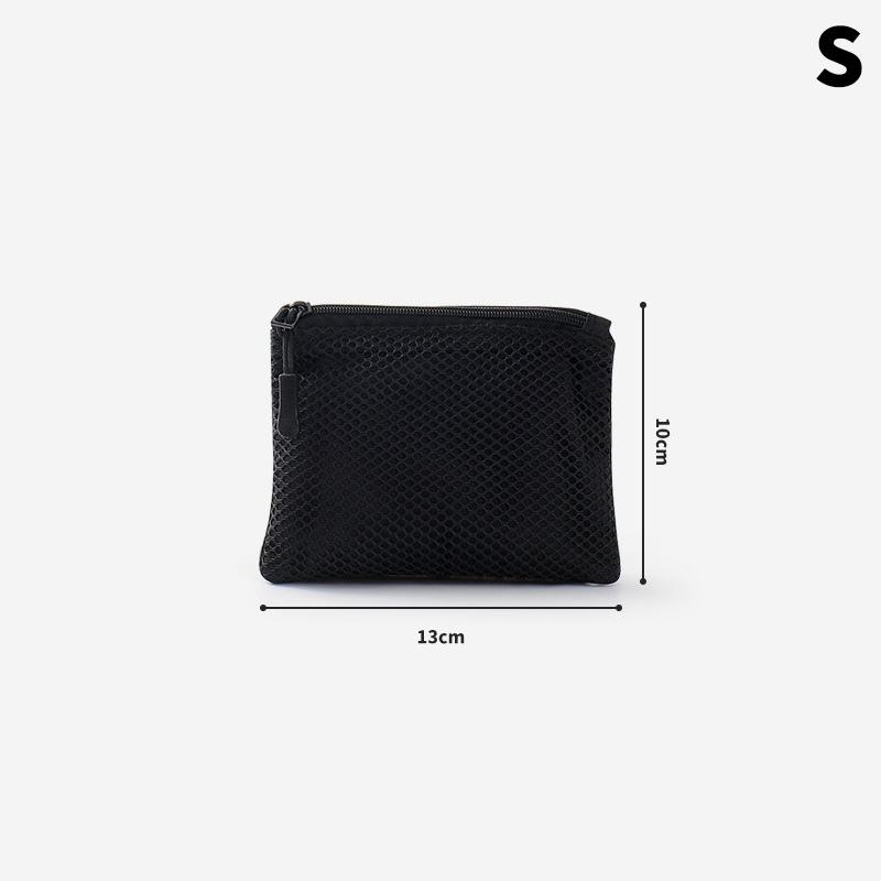 Dual-Layer Mesh Storage Bag Cosmetic Bags Multi-Purpose Portable Travel Makeup Bag With Zipper Cosmetics Organizer S чорний
Dual-Layer Mesh Storage Bag Cosmetic Bags Multi-Purpose Portable Travel Makeup Bag With Zipper Cosmetics Organizer S чорний