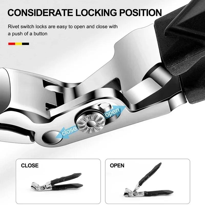 New 1PC Anti-Splash Nail Clippers Large Thick Hard Special Nail Clippers Diagonal Pliers Nail Scissors Household Manicure Tools чорний
New 1PC Anti-Splash Nail Clippers Large Thick Hard Special Nail Clippers Diagonal Pliers Nail Scissors Household Manicure Tools чорний