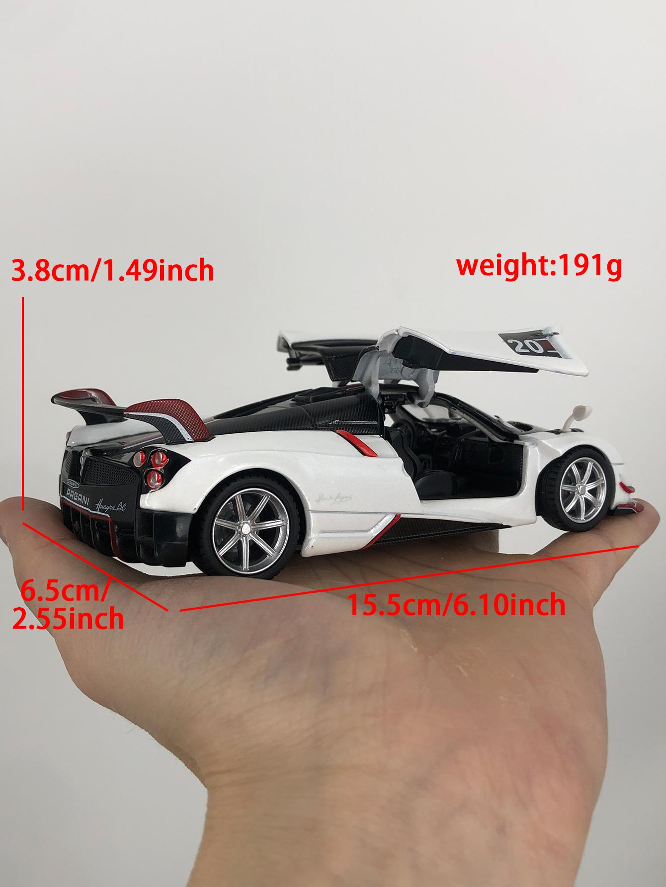 CCA 1:32 simulation zinc alloy Pagani Huayra BC model car, static ornament, metal collectible gift car білий
CCA 1:32 simulation zinc alloy Pagani Huayra BC model car, static ornament, metal collectible gift car білий