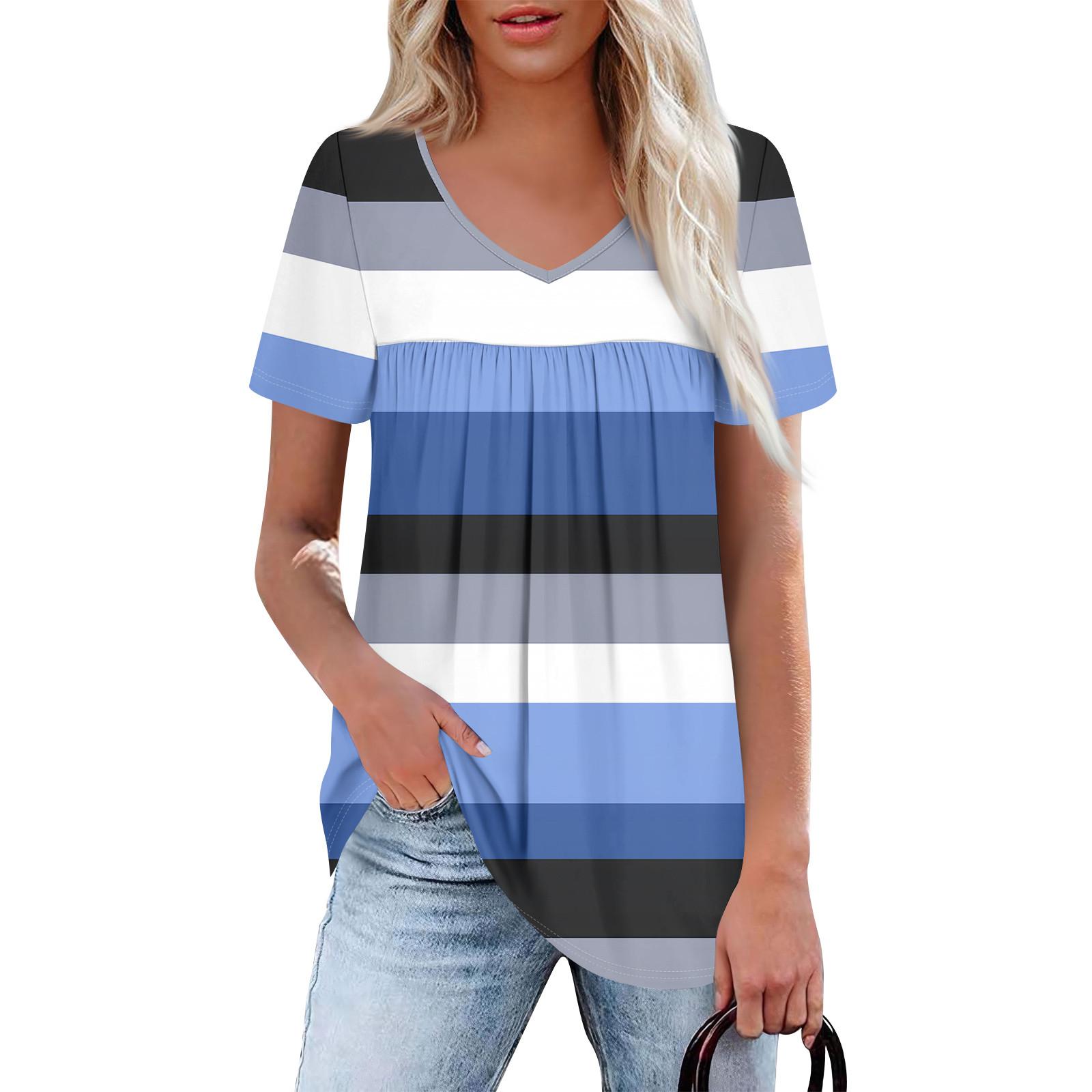 Женский повседневный топ с V-образным вырезом, коротким рукавом, оборкой на груди и принтом XXL синий
Женский повседневный топ с V-образным вырезом, коротким рукавом, оборкой на груди и принтом XXL синий