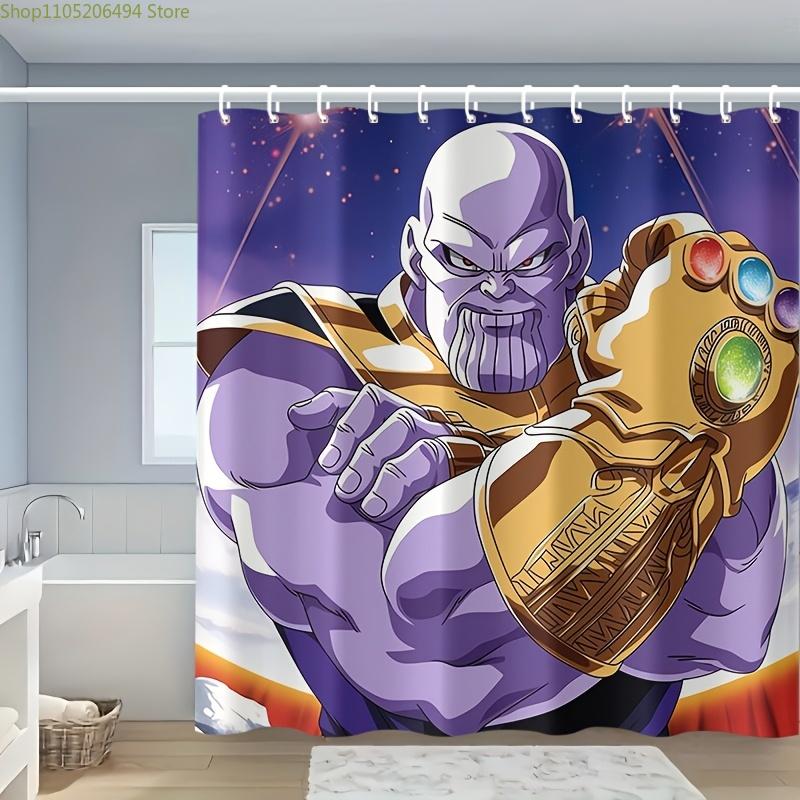 Официальная 1 шт. Шторка для душа MARVEL Танос, Изготовлена из полиэстера, Можно стирать в машине, В комплект входят крючки, Подходит для отделения ванны 90x180cm
Официальная 1 шт. Шторка для душа MARVEL Танос, Изготовлена из полиэстера, Можно стирать в машине, В комплект входят крючки, Подходит для отделения ванны 90x180cm