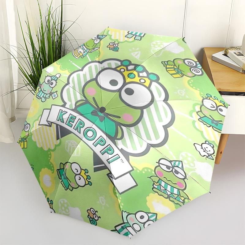 1pc Keroppi Frog Automatic Folding Umbrella - Portable 3-Fold Design with Iron Frame, Perfect for Outdoor Use, Festive Gifts, Travel, Daily Use, Suita
1pc Keroppi Frog Automatic Folding Umbrella - Portable 3-Fold Design with Iron Frame, Perfect for Outdoor Use, Festive Gifts, Travel, Daily Use, Suita