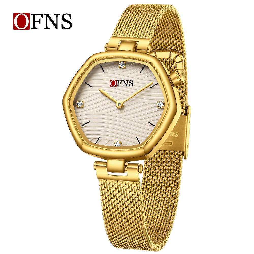 European Style Bestseller Ladies Waterproof Quartz Wristwatch with Simple Polygonal Design and Mesh Strap - Model 1642
European Style Bestseller Ladies Waterproof Quartz Wristwatch with Simple Polygonal Design and Mesh Strap - Model 1642
