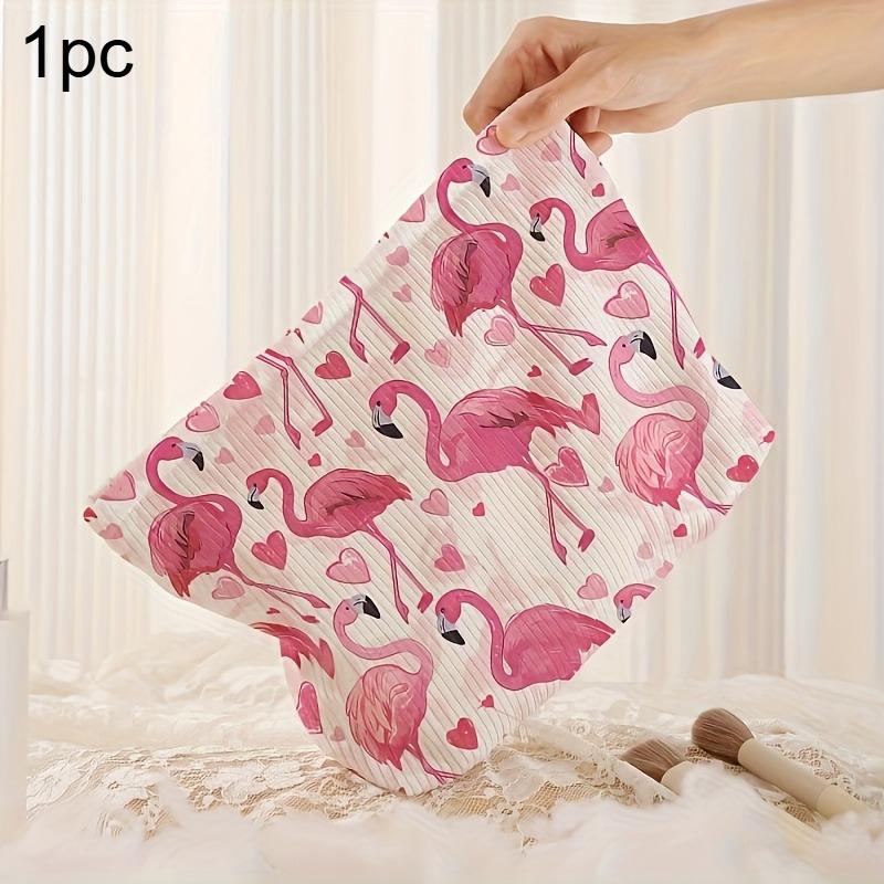 1 шт. Косметичка с рисунком сердец и фламинго, портативный органайзер для косметики, чехол для хранения на молнии, цветочные акценты, дорожная косметичка
1 шт. Косметичка с рисунком сердец и фламинго, портативный органайзер для косметики, чехол для хранения на молнии, цветочные акценты, дорожная косметичка