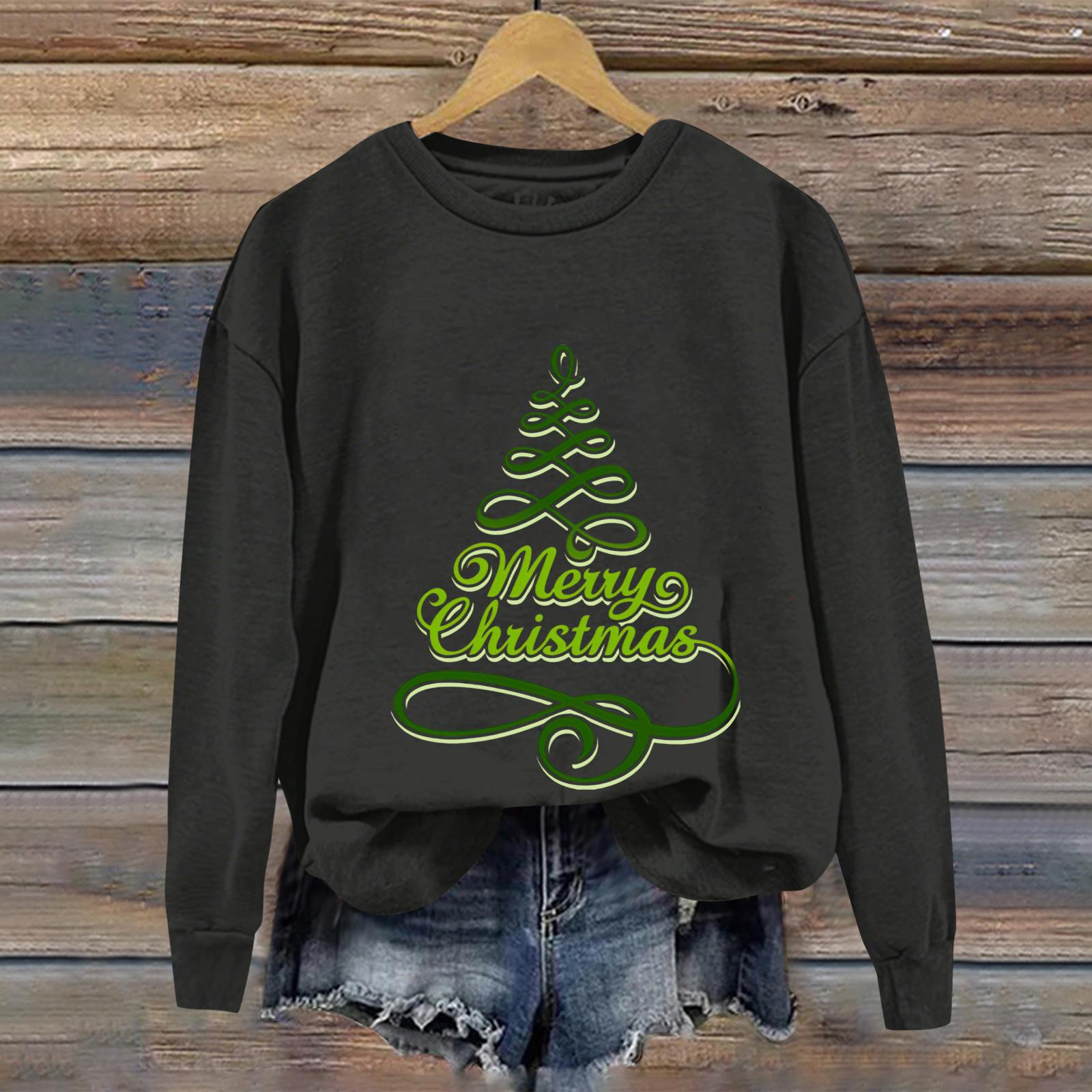 Ladies Christmas Printed Casual Long Sleeved Round Neck Sports Hoodie Top L
Ladies Christmas Printed Casual Long Sleeved Round Neck Sports Hoodie Top L