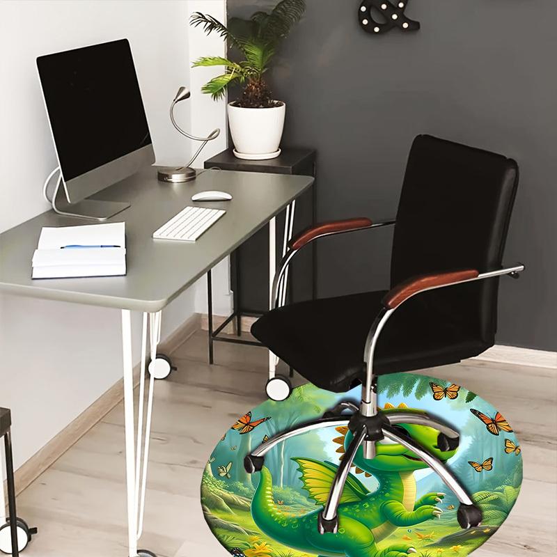 1pc Office Carpet Chair Mats Green Dragon in Forest with Butterflies Perfect for Decorating Office Chairs, Living Rooms, Or Bedrooms.YDT241 80cm by 80cm
1pc Office Carpet Chair Mats Green Dragon in Forest with Butterflies Perfect for Decorating Office Chairs, Living Rooms, Or Bedrooms.YDT241 80cm by 80cm