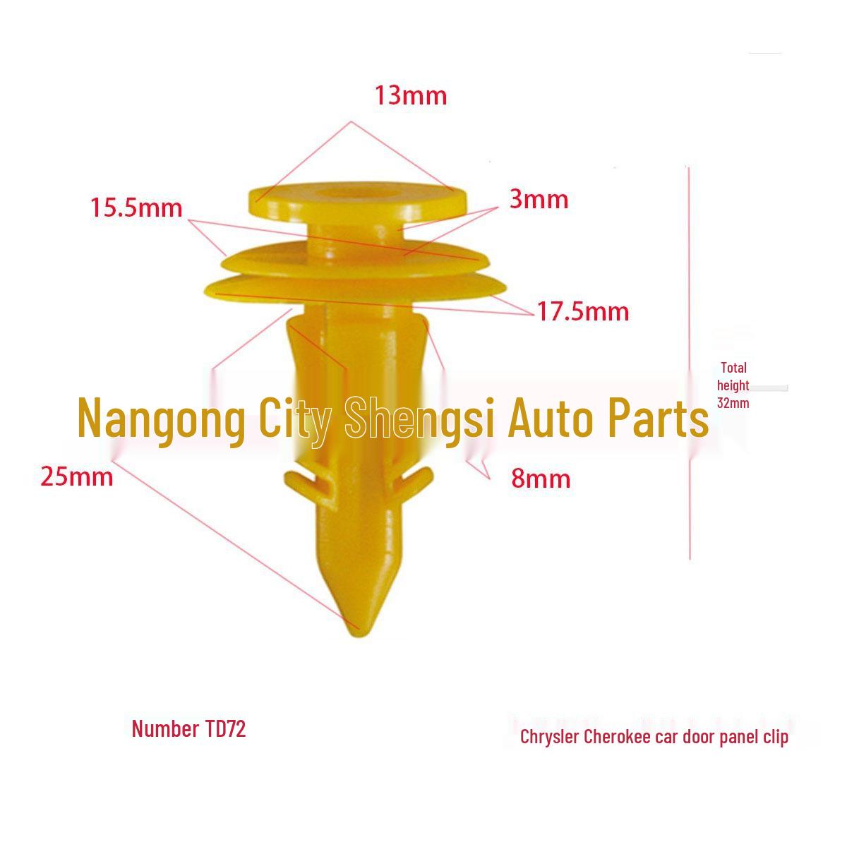 Chrysler Cherokee Door Trim Clips & Accessories 10000 pieces
Chrysler Cherokee Door Trim Clips & Accessories 10000 pieces