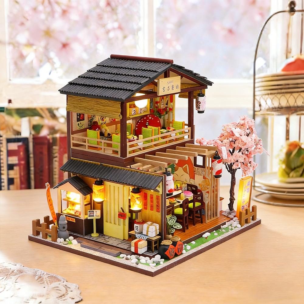 DIY Miniature Wooden Building Book: Kibamoto Sushi Restaurant Architecture, Hand-Assembled DIY Toy
DIY Miniature Wooden Building Book: Kibamoto Sushi Restaurant Architecture, Hand-Assembled DIY Toy