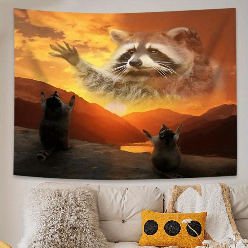 Raccoon Sunset Art Digital printing polyester wall tapestry suitable for use in living rooms bedrooms offices bars party 74x94cm(29x37in)
Raccoon Sunset Art Digital printing polyester wall tapestry suitable for use in living rooms bedrooms offices bars party 74x94cm(29x37in)