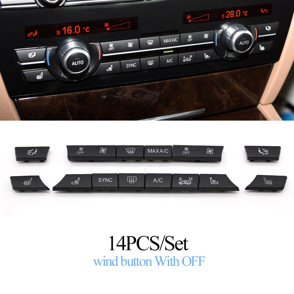 Аксессуары для салона автомобиля, кнопка обогревателя переменного тока, 12/14 шт., колпачки для ключей, ремонтный комплект, крышка переключателя для BMW 5, 6, 7 серии F01 F02 F06 F07 F10 14pcs set With OFF
Аксессуары для салона автомобиля, кнопка обогревателя переменного тока, 12/14 шт., колпачки для ключей, ремонтный комплект, крышка переключателя для BMW 5, 6, 7 серии F01 F02 F06 F07 F10 14pcs set With OFF