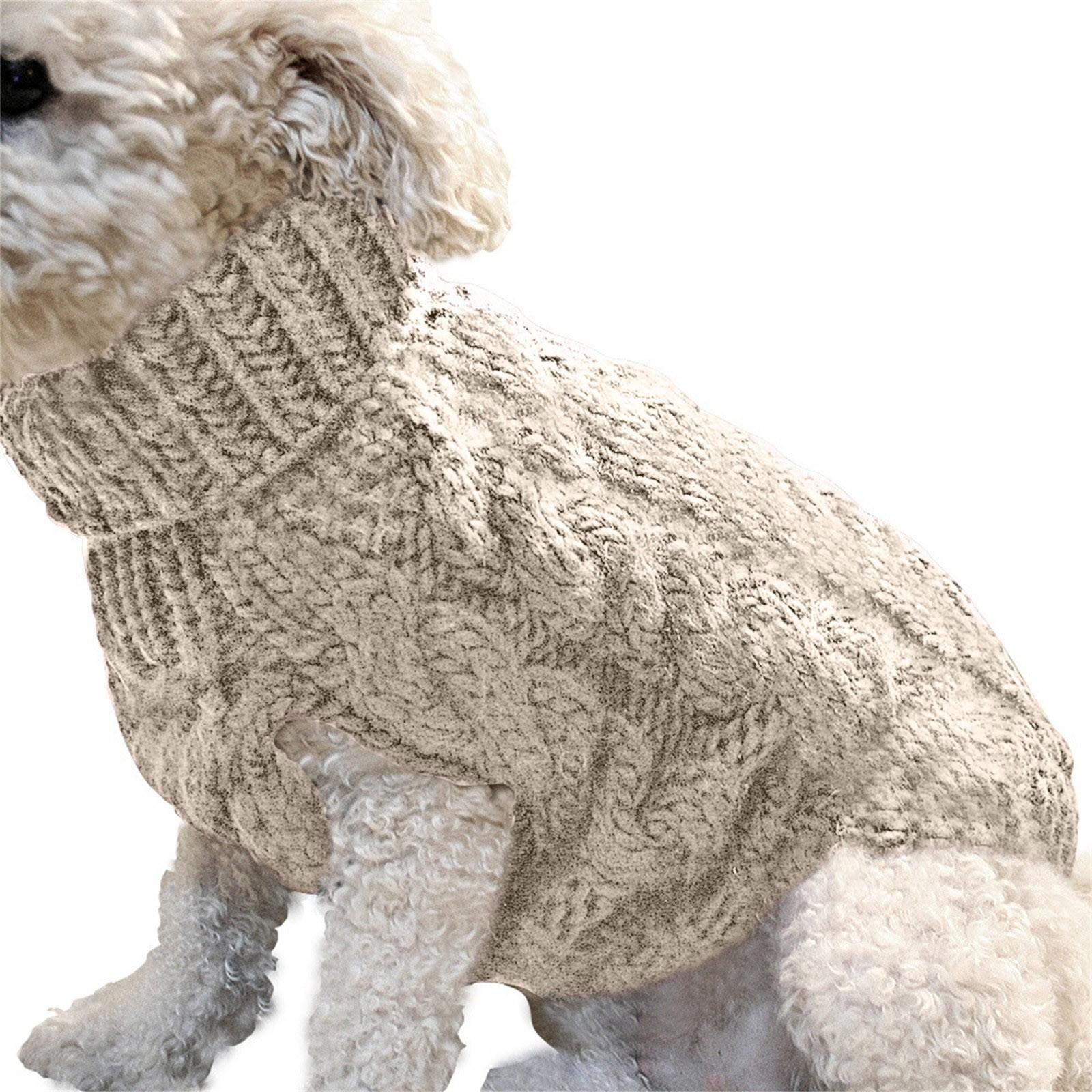 Cable Knit Dog Sweater Soft Turtleneck Pullover for Small and Medium Pets Cozy Warmth Classic Pattern Design L
Cable Knit Dog Sweater Soft Turtleneck Pullover for Small and Medium Pets Cozy Warmth Classic Pattern Design L