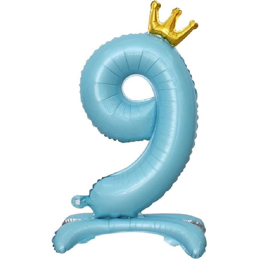 DIWULI Self Standing Number Balloons Blue - Large Number 4 Balloon, 36 inch Big Blue Balloons, 4th Birthday Party Decorations Supplies Foil Balloons 9: Nine
DIWULI Self Standing Number Balloons Blue - Large Number 4 Balloon, 36 inch Big Blue Balloons, 4th Birthday Party Decorations Supplies Foil Balloons 9: Nine