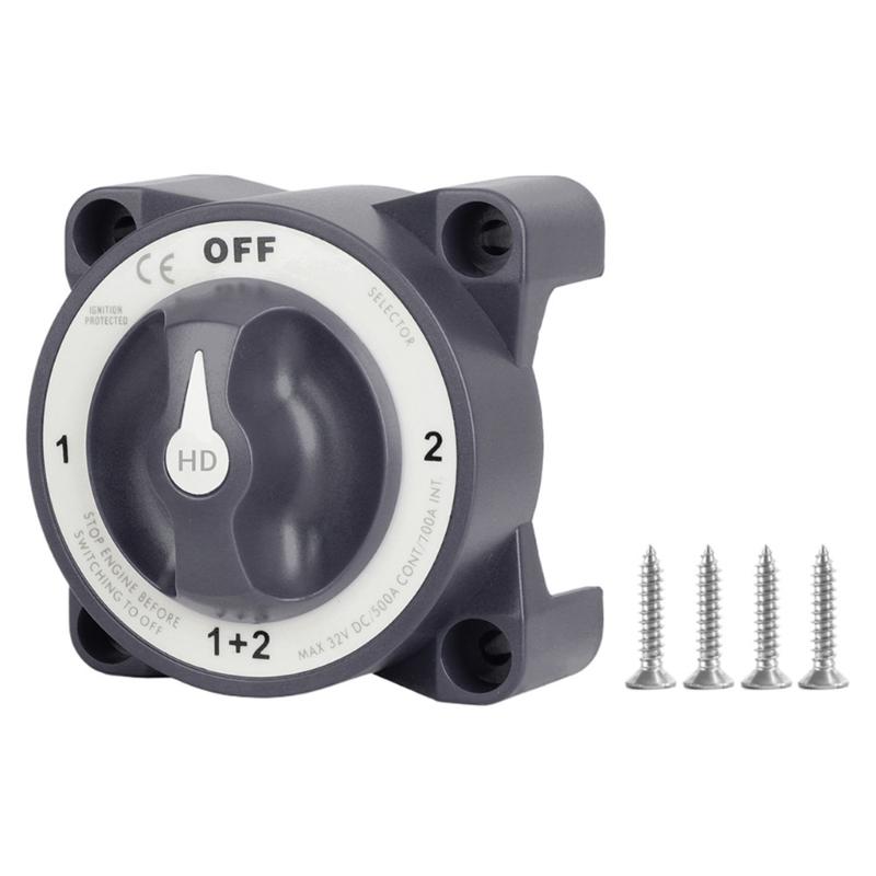 600A Battery Disconnect Switches 4 Position Battery Switches Waterproof Switches Battery Shut Down Switches for Vehicles
600A Battery Disconnect Switches 4 Position Battery Switches Waterproof Switches Battery Shut Down Switches for Vehicles