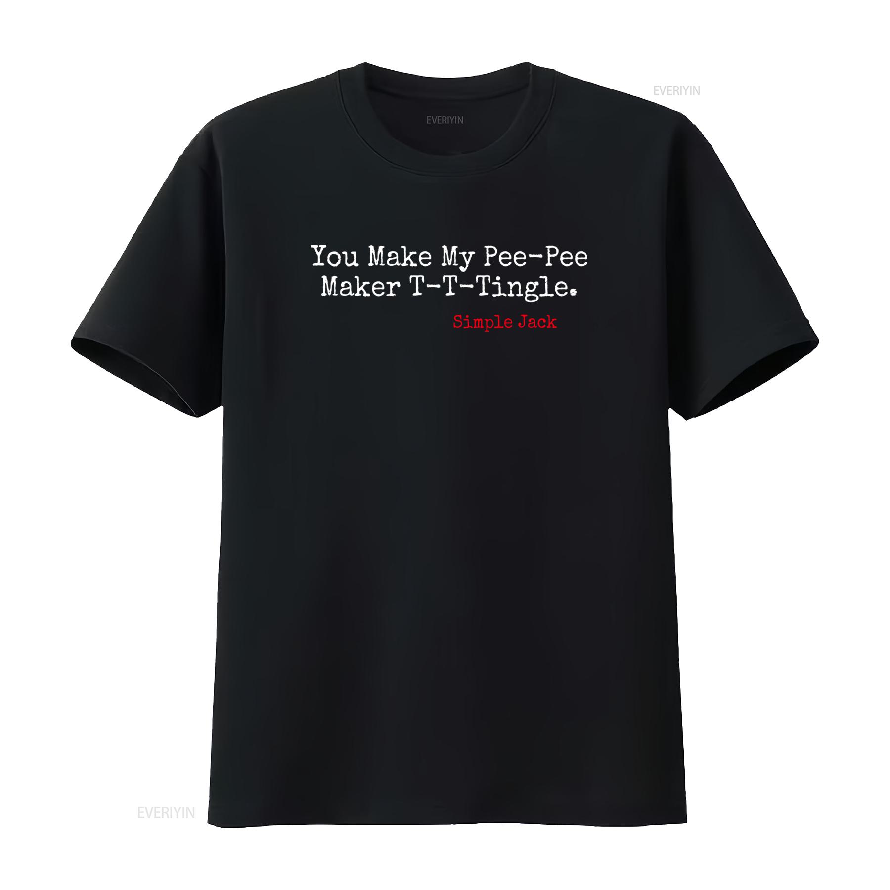 Tropic Thunder Simple Jack Funny Mens Ultra Cotton T Shirt Movie Quote You Make My Pee Maker Tingle vintage Washed fashion 4XL
Tropic Thunder Simple Jack Funny Mens Ultra Cotton T Shirt Movie Quote You Make My Pee Maker Tingle vintage Washed fashion 4XL