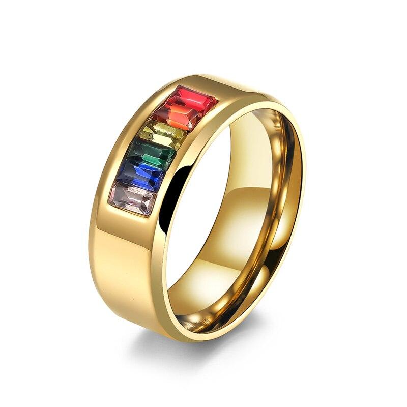 Rainbow Flag Ring Gay Lala Couple Titanium Steel Ring Jewelry Accessories Holiday Gift 12 срібний
Rainbow Flag Ring Gay Lala Couple Titanium Steel Ring Jewelry Accessories Holiday Gift 12 срібний