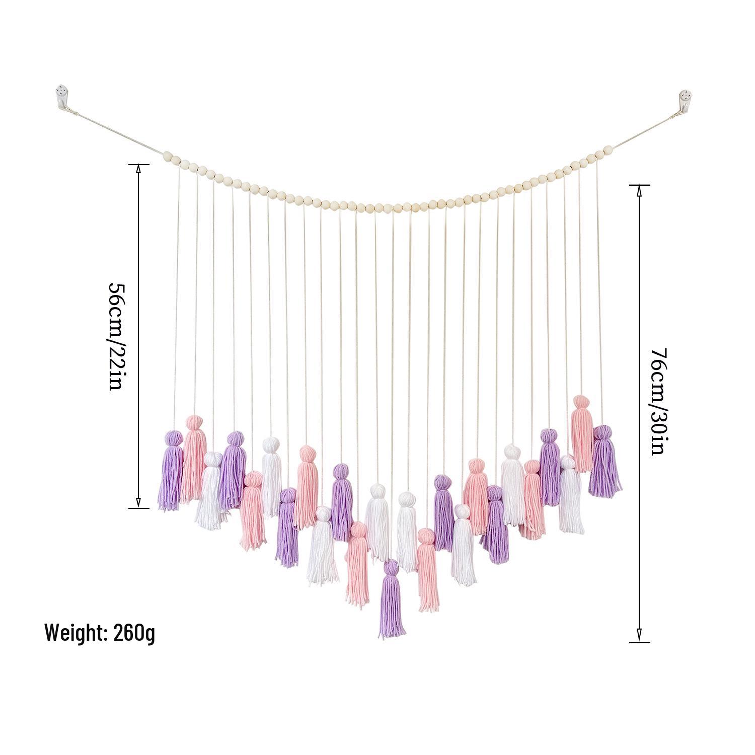 Богемный гобелен с кисточками для декора детской комнаты
Богемный гобелен с кисточками для декора детской комнаты