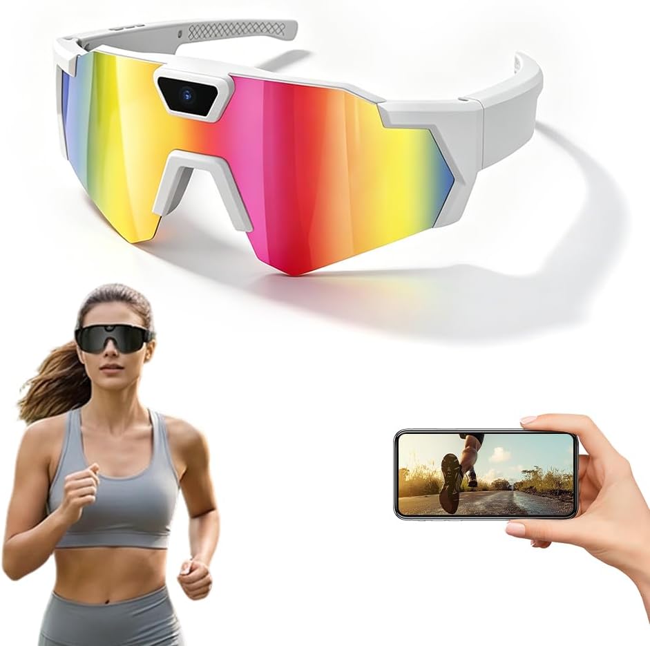 4k HD Baseball Sunglasses with Camera, Smart Camera Glasses, Video Recording Sunglasses for Action Sports with 32GB різнокольоровий
4k HD Baseball Sunglasses with Camera, Smart Camera Glasses, Video Recording Sunglasses for Action Sports with 32GB різнокольоровий