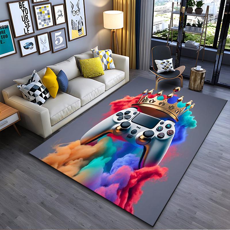 Gaming Controller with Crown and Colorful Smoke Design Rug Suitable for use as an anti-slip for living room bedroom sofas 40x60cm( 15x23in )
Gaming Controller with Crown and Colorful Smoke Design Rug Suitable for use as an anti-slip for living room bedroom sofas 40x60cm( 15x23in )
