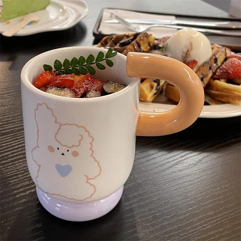 Мультяшная керамическая кружка с рисунком медведя и кролика, кофейные чашки для завтрака, молока, овсянки, кружка для офиса, бытовая чашка для воды, питьевая утварь, подарок 250ml
Мультяшная керамическая кружка с рисунком медведя и кролика, кофейные чашки для завтрака, молока, овсянки, кружка для офиса, бытовая чашка для воды, питьевая утварь, подарок 250ml