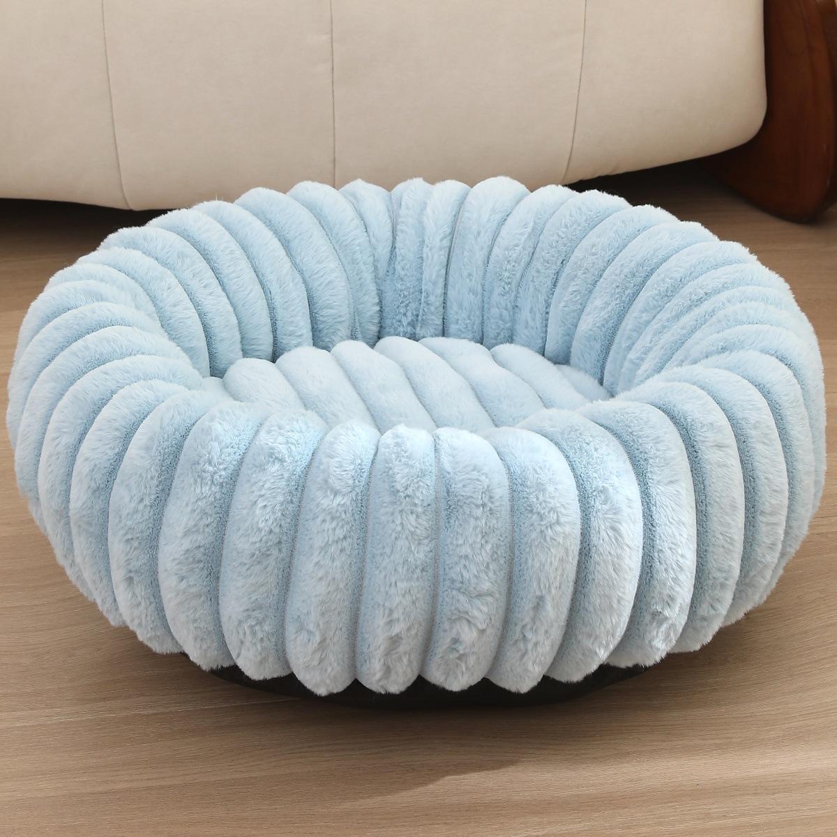 Latest Pet Nest High Gram Straight Strip Rabbit Plush Pet Mat Long Hair Round Cat Nest Winter Warm Dog Bed Dog Kennel 40cm
Latest Pet Nest High Gram Straight Strip Rabbit Plush Pet Mat Long Hair Round Cat Nest Winter Warm Dog Bed Dog Kennel 40cm