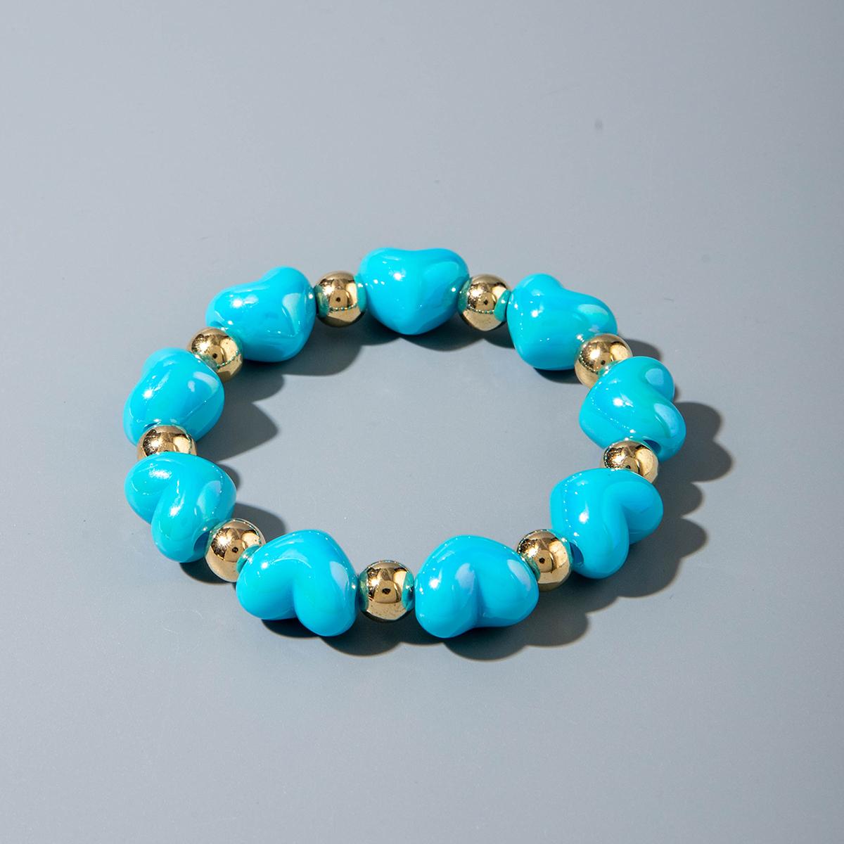 Новый цветной браслет из бисера в форме персикового сердца, набор из нескольких предметов для женщин, простой и милый браслет контрастных цветов
Новый цветной браслет из бисера в форме персикового сердца, набор из нескольких предметов для женщин, простой и милый браслет контрастных цветов