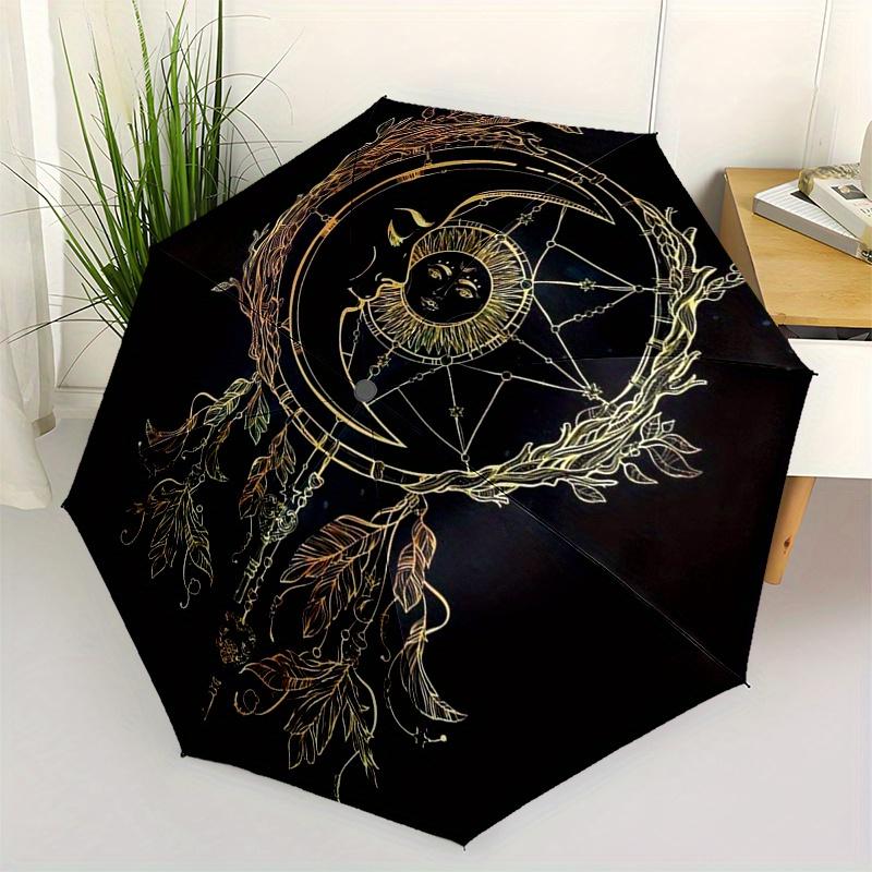 Bohemian Moon & Sun Umbrella - Automatic Open Compact 3-Fold, Elegant Black & Golden Bohemian Parasol for Women/Men, Birthday/ (as the picture,iron&8K)
Bohemian Moon & Sun Umbrella - Automatic Open Compact 3-Fold, Elegant Black & Golden Bohemian Parasol for Women/Men, Birthday/ (as the picture,iron&8K)