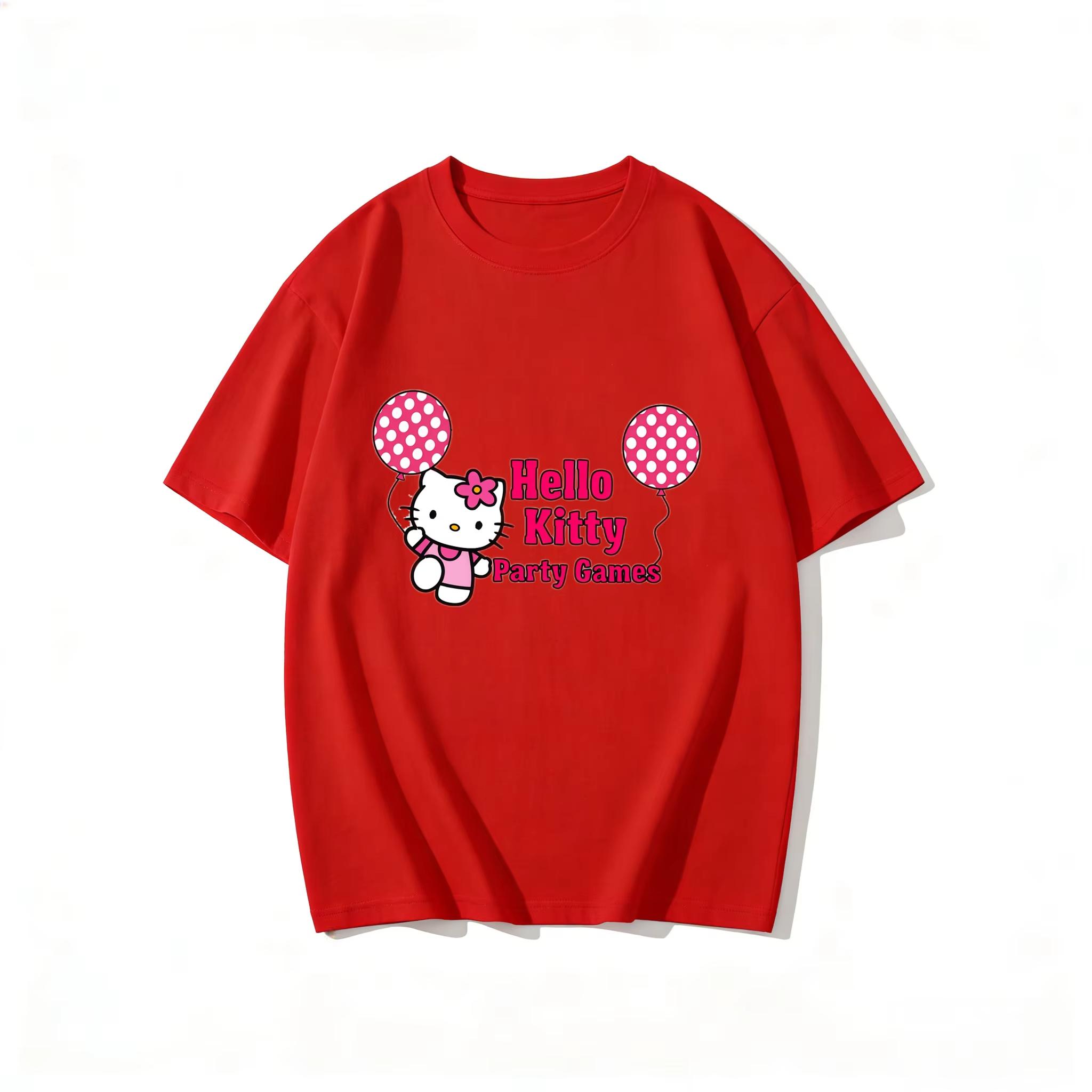 2026 New Hello Kitty Party Games Balloon Cartoon Print Comfortable summer loose Tshirt for Women S
2026 New Hello Kitty Party Games Balloon Cartoon Print Comfortable summer loose Tshirt for Women S