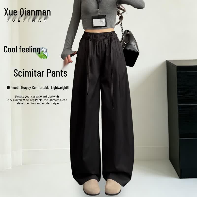 Xueqiman Women s Ice Silk Wide-Leg Casual Pants M
Xueqiman Women s Ice Silk Wide-Leg Casual Pants M
