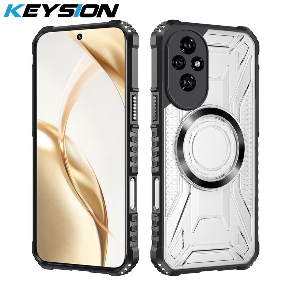 KEYSION Прозрачный магнитный чехол для HONOR 200 5G Силикон+ПК Ударопрочная задняя крышка для телефона для Huawei Honor 200 5G for Honor 200 чёрный
KEYSION Прозрачный магнитный чехол для HONOR 200 5G Силикон+ПК Ударопрочная задняя крышка для телефона для Huawei Honor 200 5G for Honor 200 чёрный